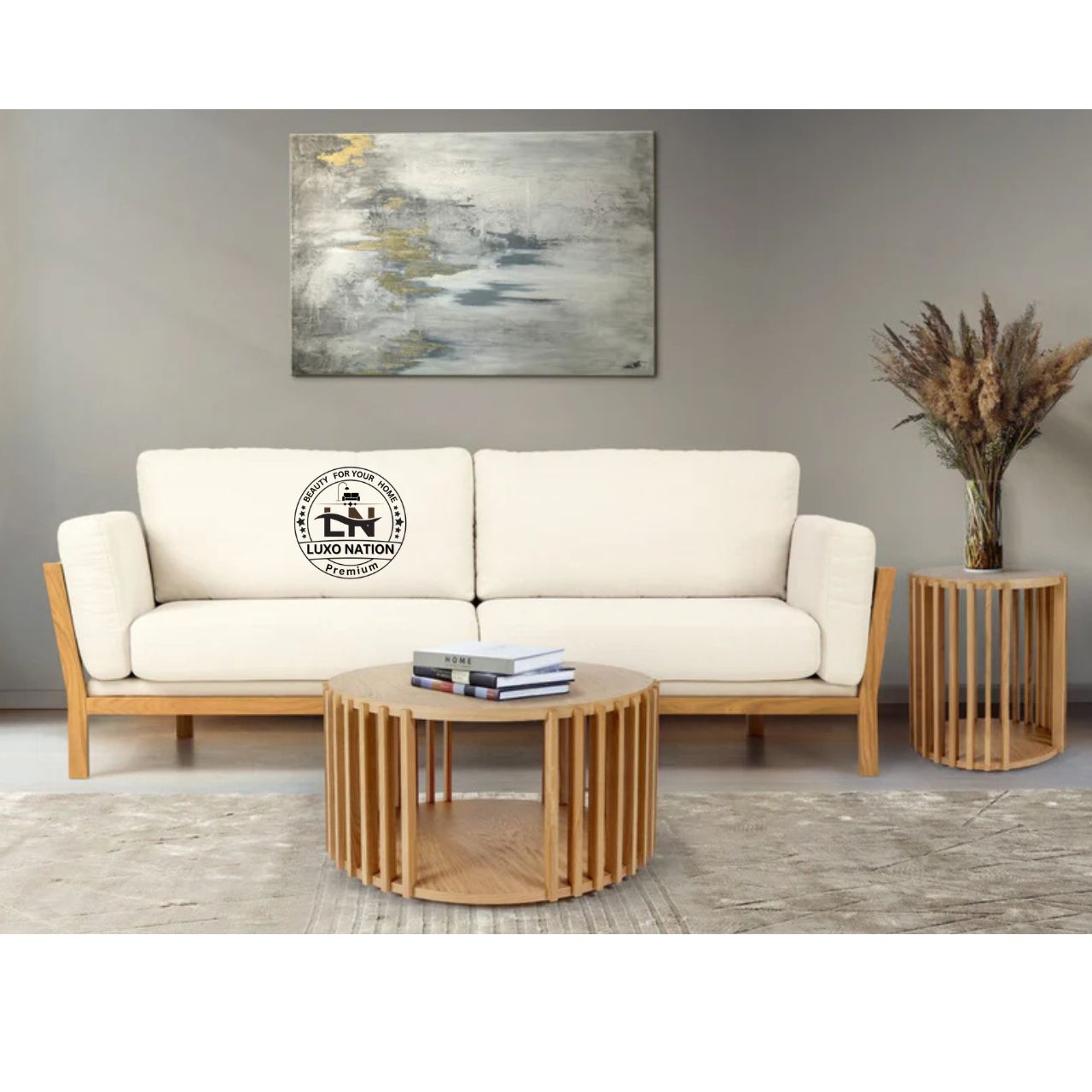 Luxo Nation Luxury Teakwood Coffee & Center Table – Elegant & Durable