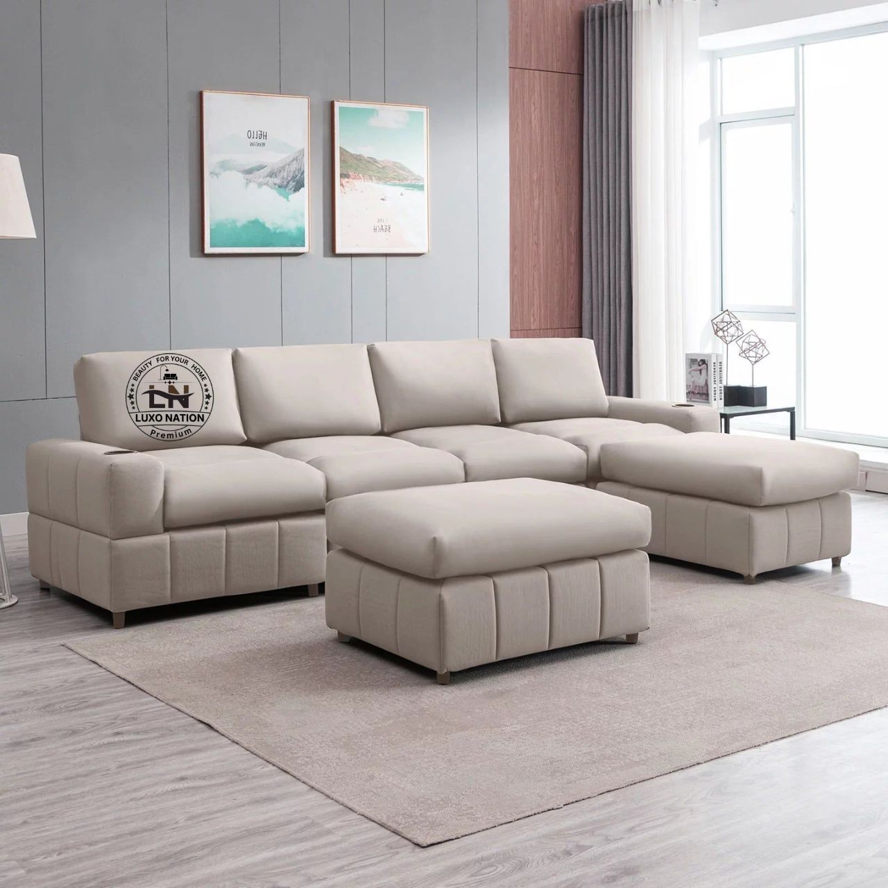 Luxo Nation Luxury L-Shaped & U-Shaped Sofas – Premium Comfort sofa