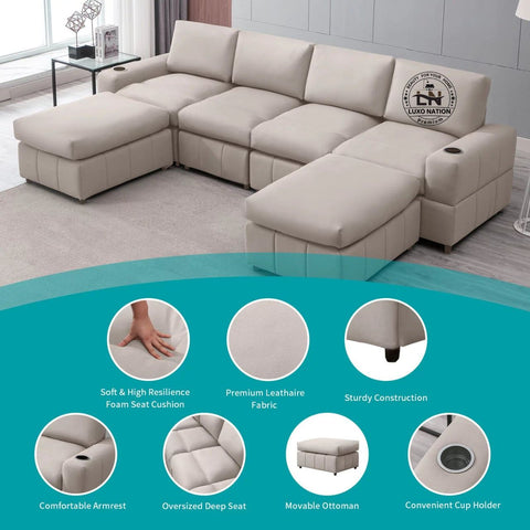 Luxo Nation Luxury L-Shaped & U-Shaped Sofas – Premium Comfort sofa