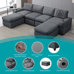 Luxo Nation Luxury L-Shaped & U-Shaped Sofas – Premium Comfort sofa