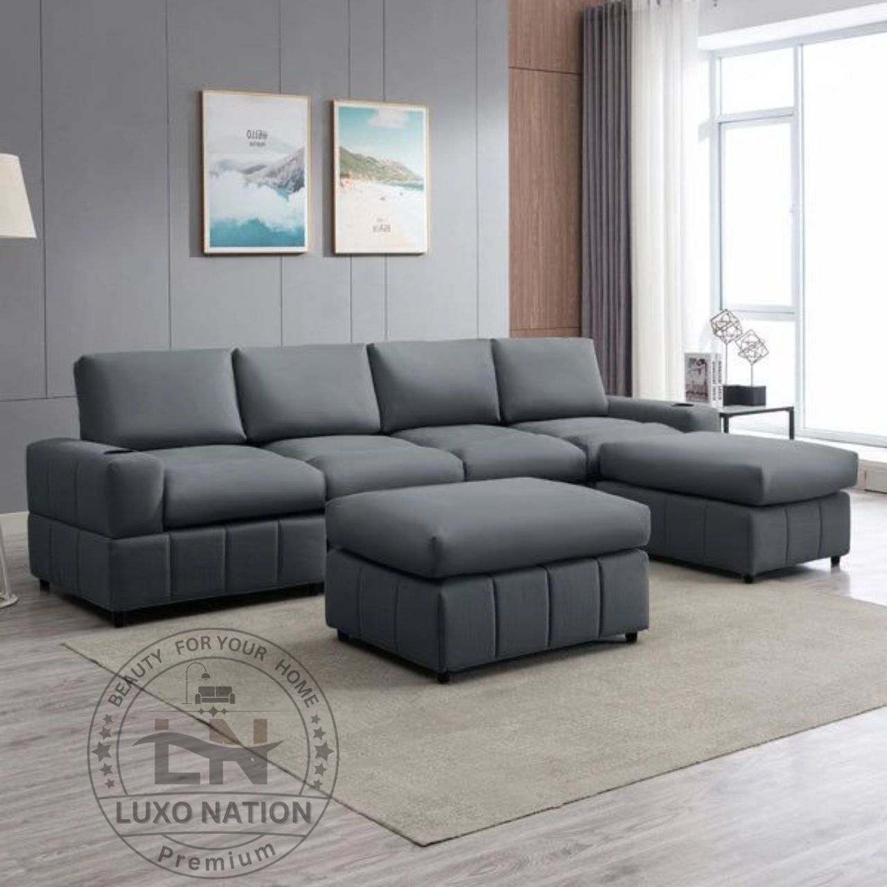 Luxo Nation Luxury L-Shaped & U-Shaped Sofas – Premium Comfort sofa