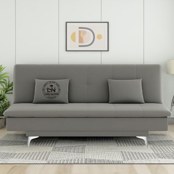 Luxo Nation FoldEase – Premium 3-Seater Sofa Cum Bed (4x6)