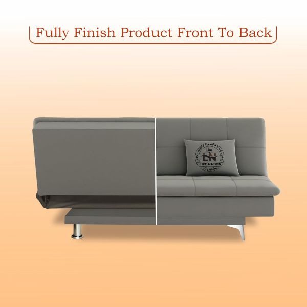 Luxo Nation FoldEase – Premium 3-Seater Sofa Cum Bed (4x6)
