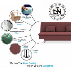 Luxo Nation FoldEase – Premium 3-Seater Sofa Cum Bed (4x6)