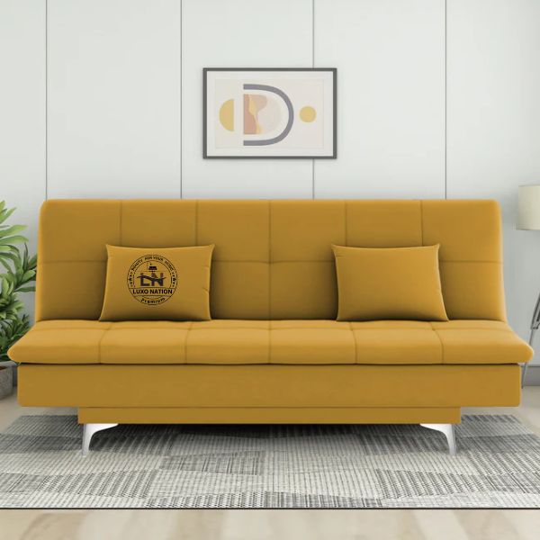 Luxo Nation FoldEase – Premium 3-Seater Sofa Cum Bed (4x6)