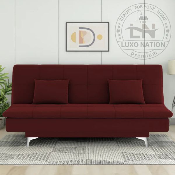 Luxo Nation FoldEase – Premium 3-Seater Sofa Cum Bed (4x6)