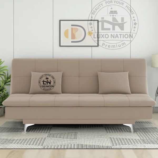 Luxo Nation FoldEase – Premium 3-Seater Sofa Cum Bed (4x6)