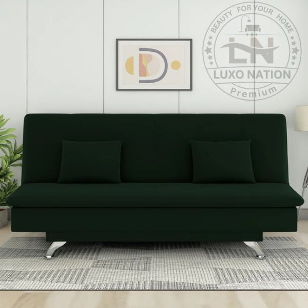 Luxo Nation FoldEase – Premium 3-Seater Sofa Cum Bed (4x6)
