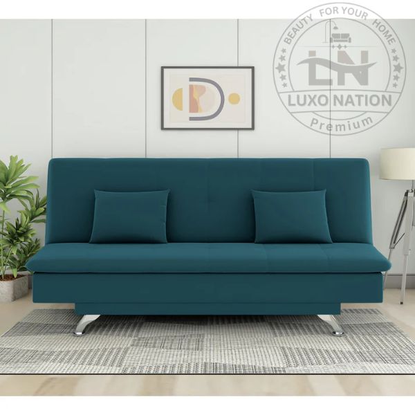 Luxo Nation FoldEase – Premium 3-Seater Sofa Cum Bed (4x6)