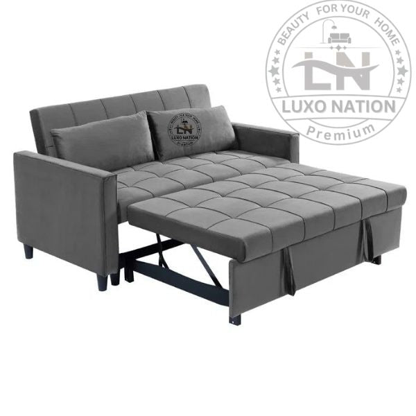 Luxo Nation 3 Seater Sofa Cum Bed – Modern Foldable Sleeper Sofa