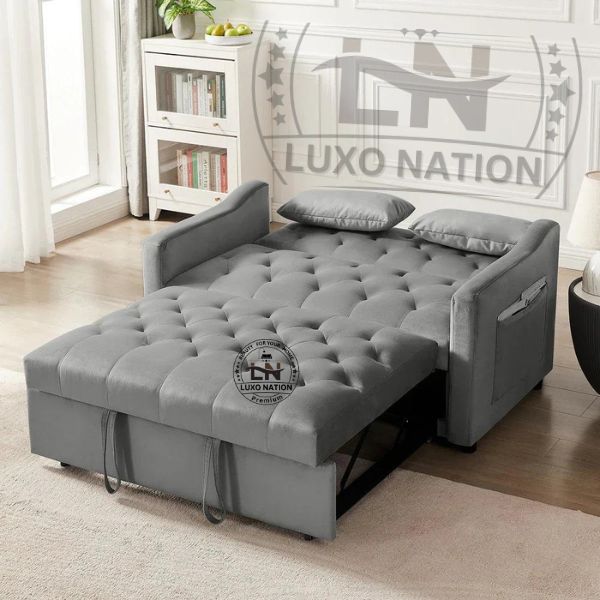 Naazstyle Foldable Sofa by Luxo Nation – Sofa by Day, Bed by Night