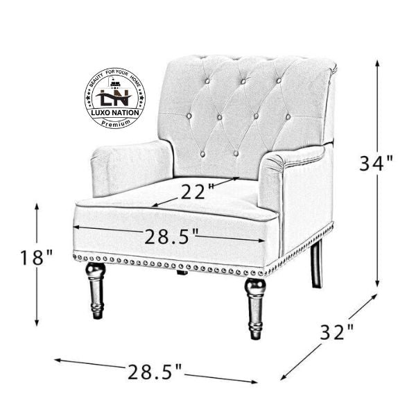 Luxo Nation Royal Accent Chair – Luxe Style for Modern Living Spaces