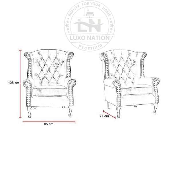 Luxury chair High Back Tufted Boss Chair – Executive Office Comfort