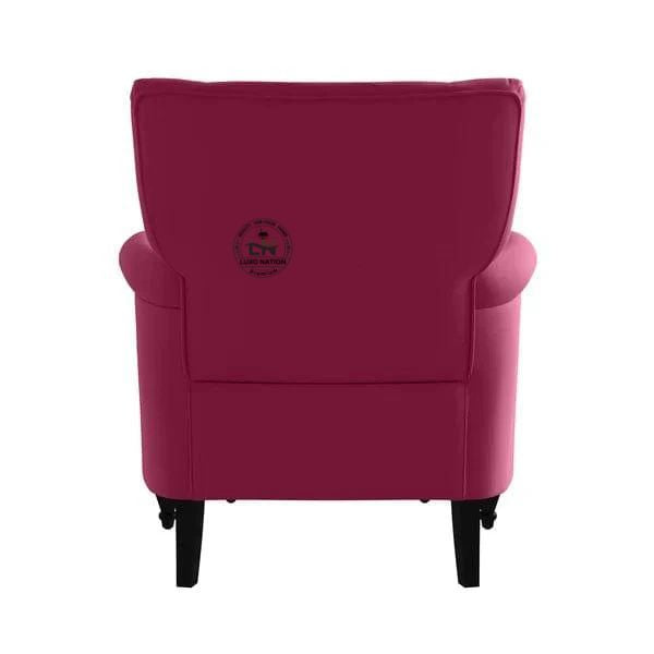 Luxo Nation Modern Accent Chair with Ottoman – Premium Comfort Style