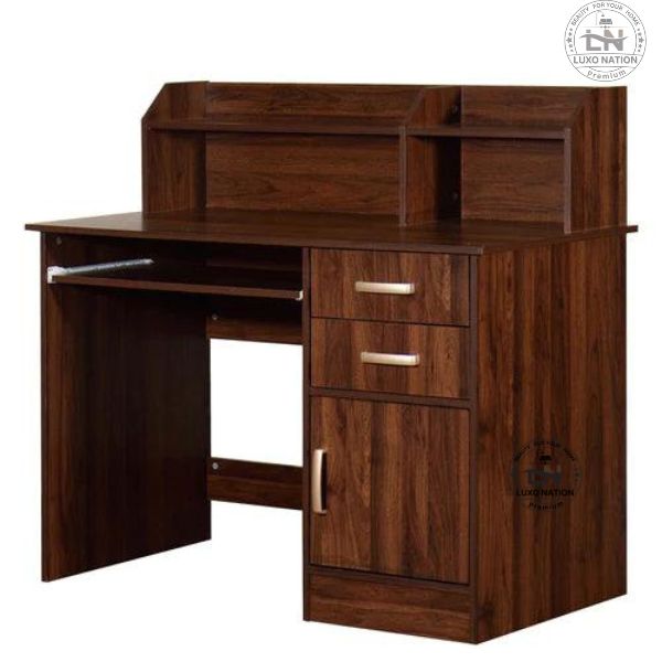 Luxo Nation Study Table with Storage | Premium Wooden Desk for Home Office