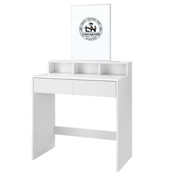 Stylish Makeup Desk with Storage Drawers, Vanity & Study Combo Desk