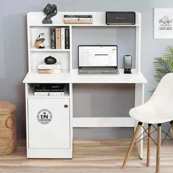 Premium Woodcom Study Desk with Storage – Perfect for Home & Office