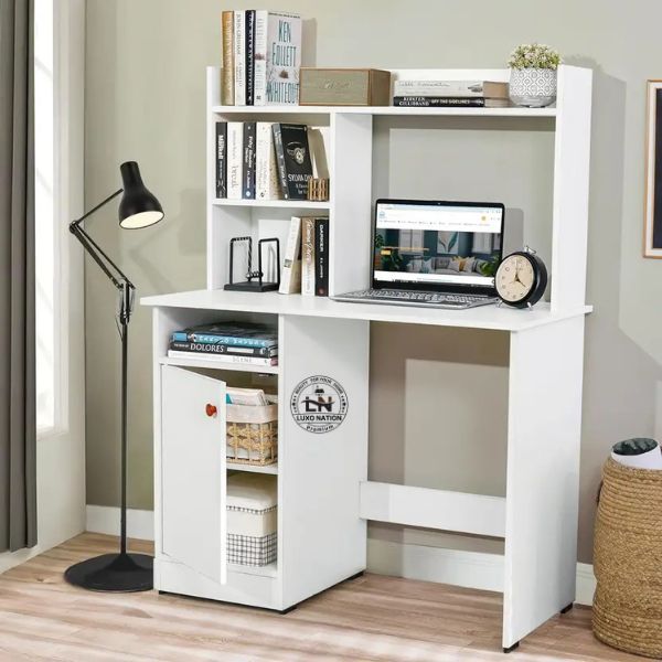 Premium Woodcom Study Desk with Storage – Perfect for Home & Office