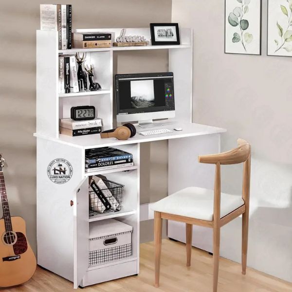Premium Woodcom Study Desk with Storage – Perfect for Home & Office