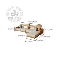 🛋️  American Elegance – Luxury Modular L-Shaped Sofa with Ottoman