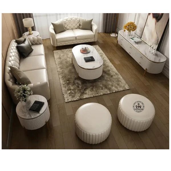 Elegant Golden Steel TV Console & Table – Premium Modern Style