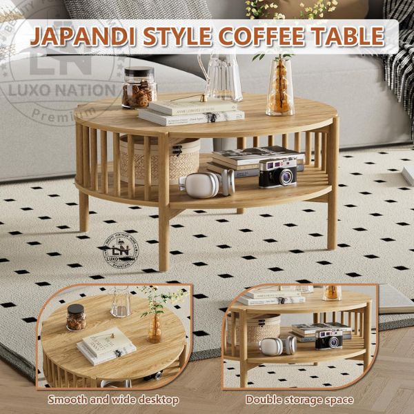 Antique Elegant Wooden Center Table – Round, Vintage, Long-Lasting