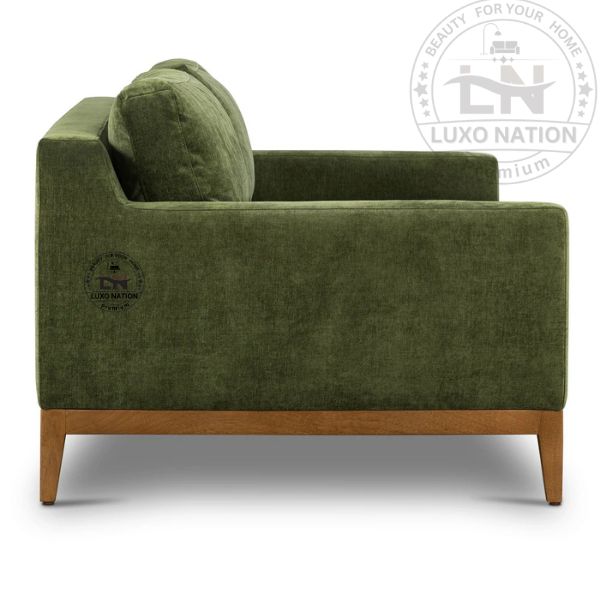 Classic Empire luxury Sofa – Teak Wood Rich Finish with Bold Elegance