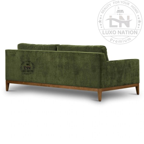 Classic Empire luxury Sofa – Teak Wood Rich Finish with Bold Elegance