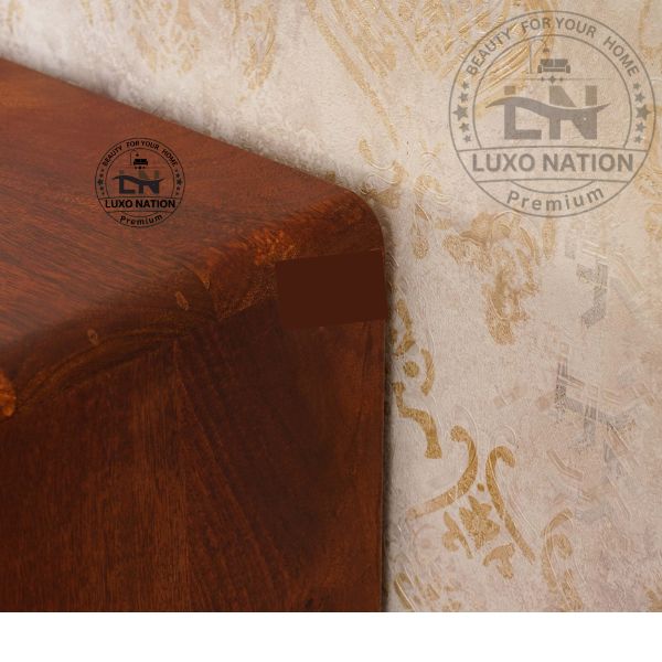 Boston Luxe Wood & Cane TV Unit with Twin Doors and Drawers