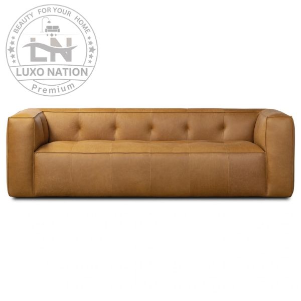 Royale Rest Leatherette Sofa – Bulk Comfort & Modern Style
