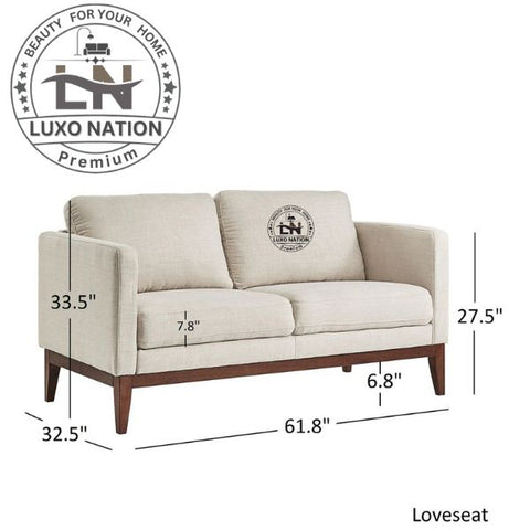 ElanWood Sofa – Stylish Wooden Frame for Modern Spaces By Luxo Nation