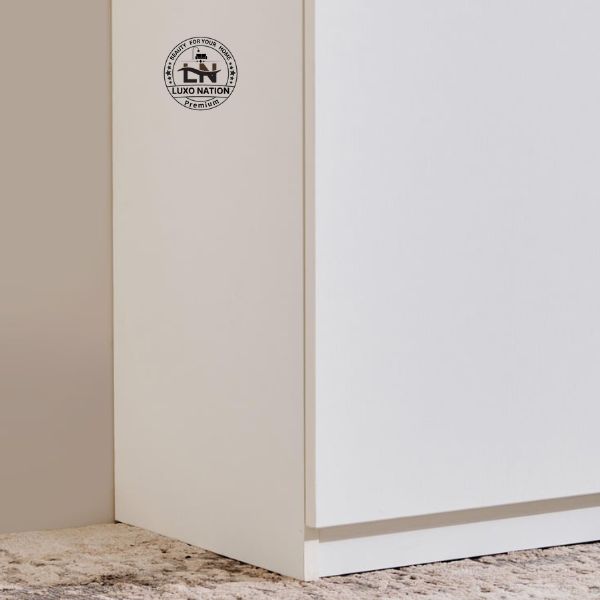 Modern White Shoe Unit – Perfect Entryway Storage Solution