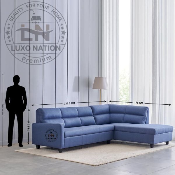 Spacious Sectional L Sofa – Corner Fit for Luxe Interiors