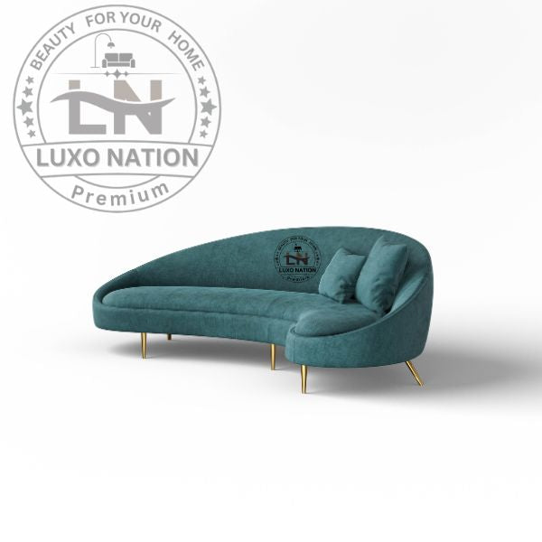 Luxo Nation ZenArc Curve Sofa – Harmony of Shape & Comfort