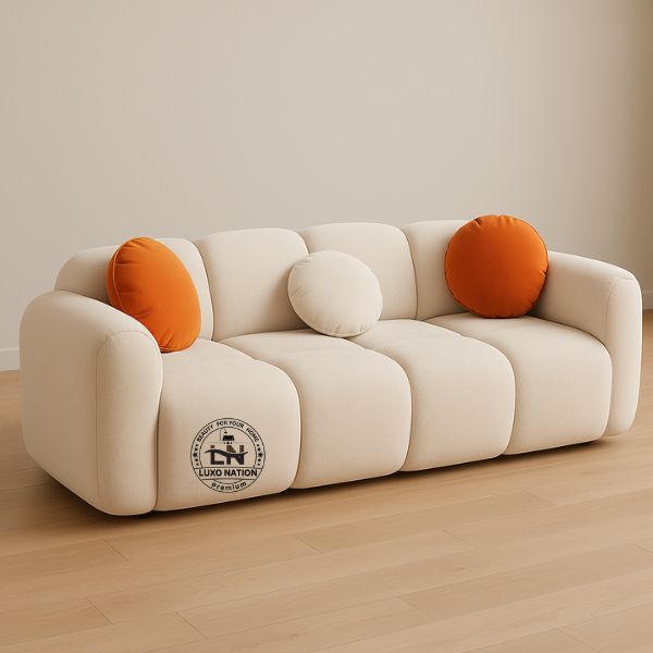 Elegant Curved Sofa Set – Luxury Living Room Furniture by Luxo Nation