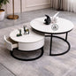 Elegant 2-Piece Nesting center Table with Drawer Storage
