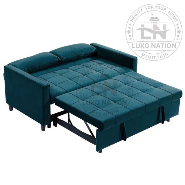 Luxo Nation 3 Seater Sofa Cum Bed – Modern Foldable Sleeper Sofa
