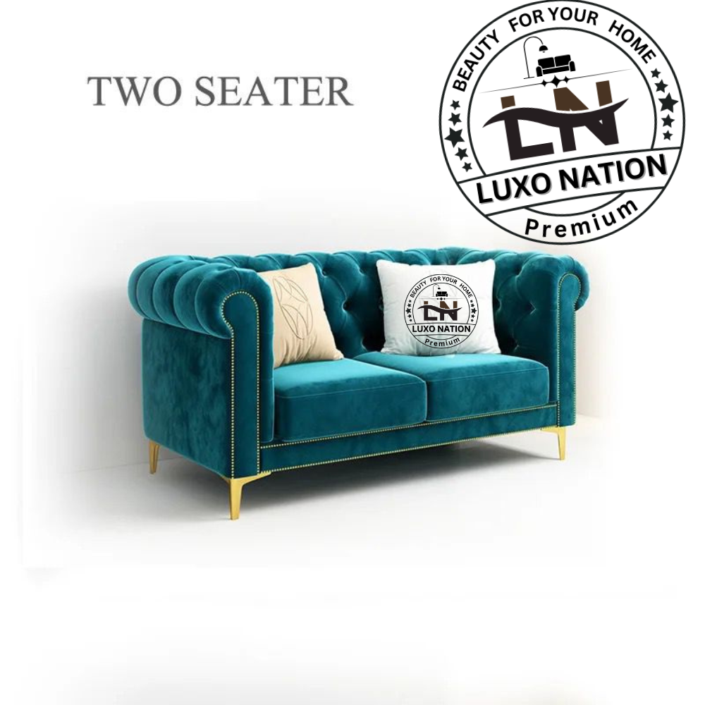 Luxo Nation Chesterfield Sofa Set - Timeless Luxury & Classic Elegance