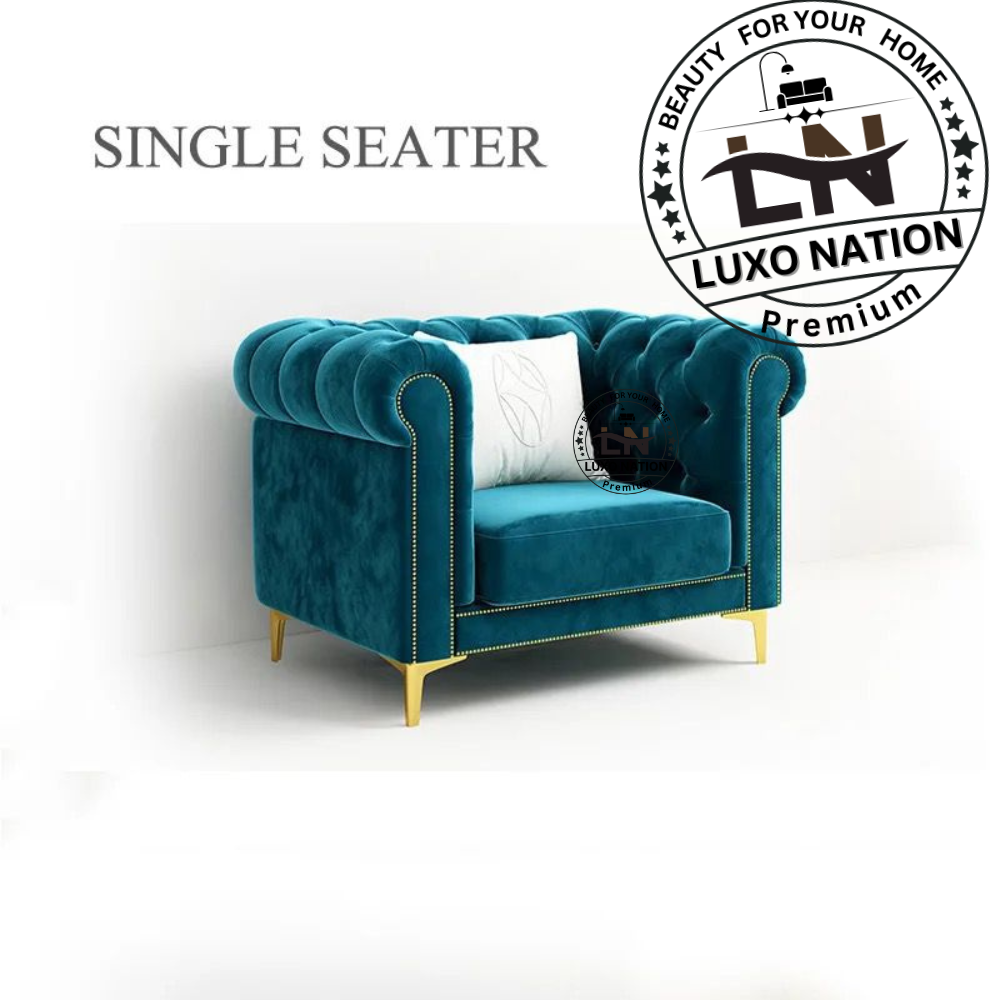 Luxo Nation Chesterfield Sofa Set - Timeless Luxury & Classic Elegance