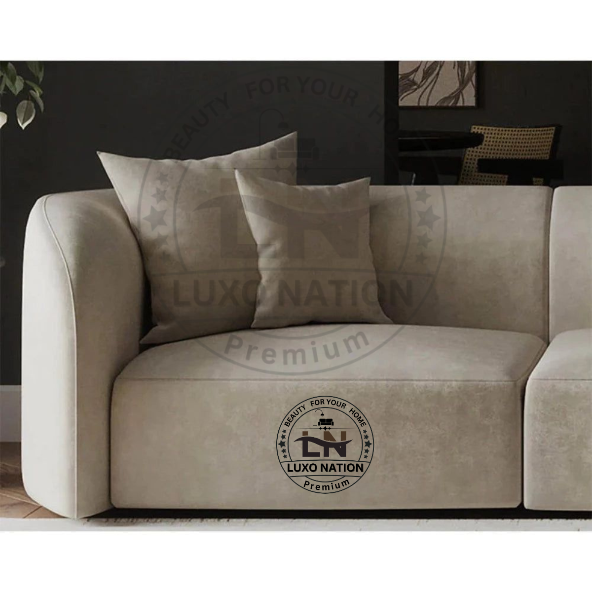 Luxo Nation Premium Curve Sofa – Elegant Design , Modern Living Spaces