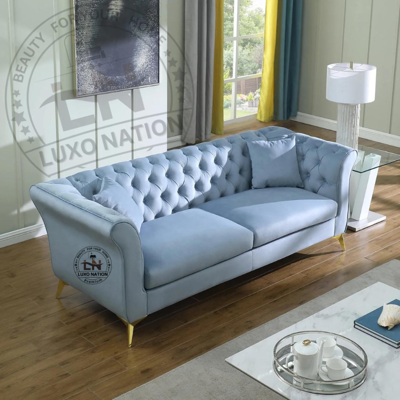 Luxo Nation Evoke Chesterfield Sofa:   Stylish Comfort for Every Space