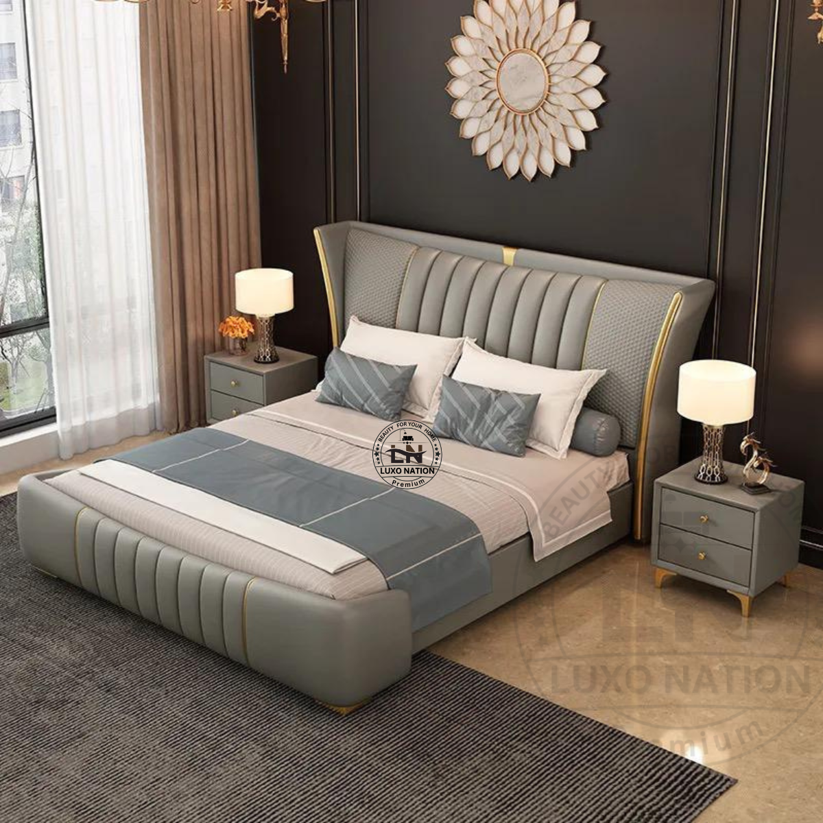 Luxo Nation  Luxury Orion Bed – Experience Comfort Modern Elegance