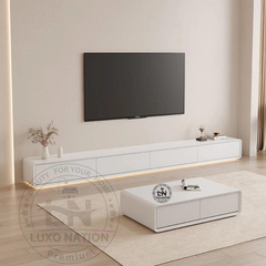 Modern Minimalist TV Unit: Stylish Storage-Sleek Design for Your Space