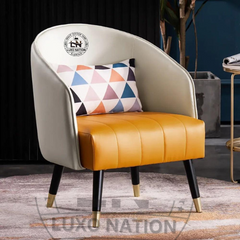 Luxo Nation Elegant Upholstered Accent Chairs - Style Meets Comfort