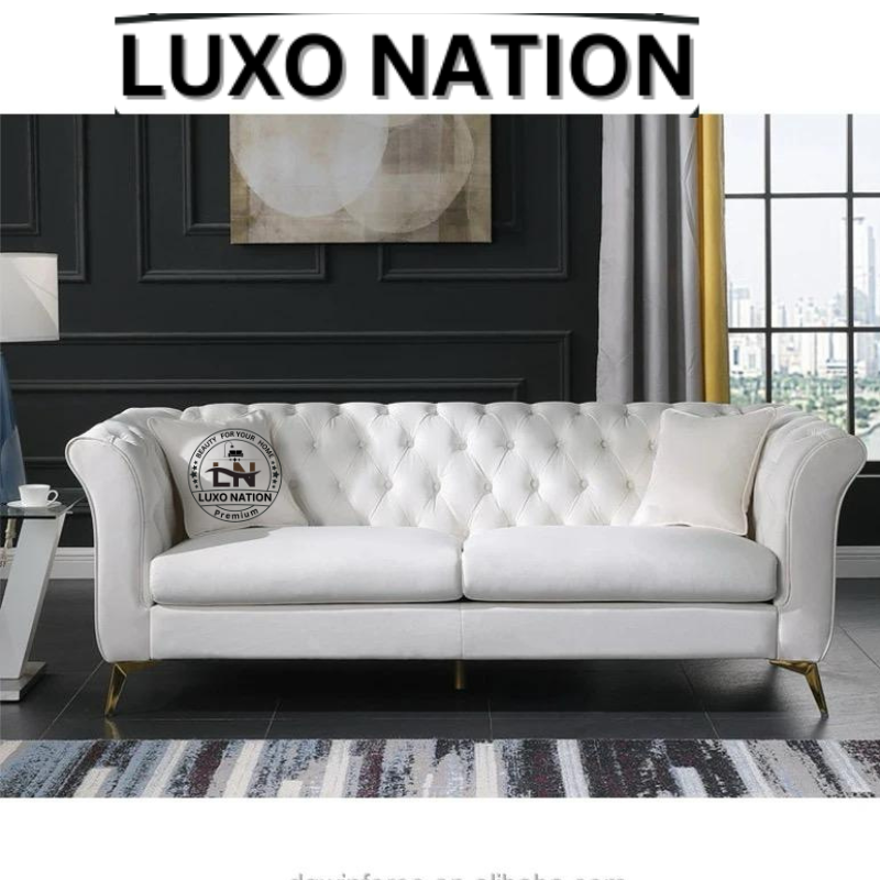 Luxo Nation Evoke Chesterfield Sofa:   Stylish Comfort for Every Space