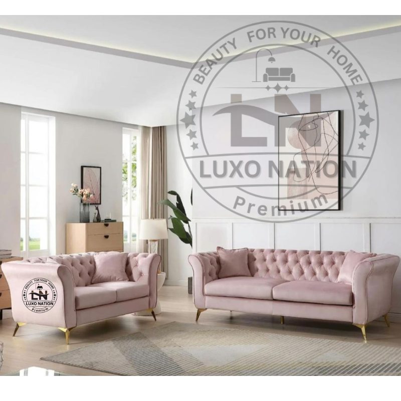 Luxo Nation Evoke Chesterfield Sofa:   Stylish Comfort for Every Space