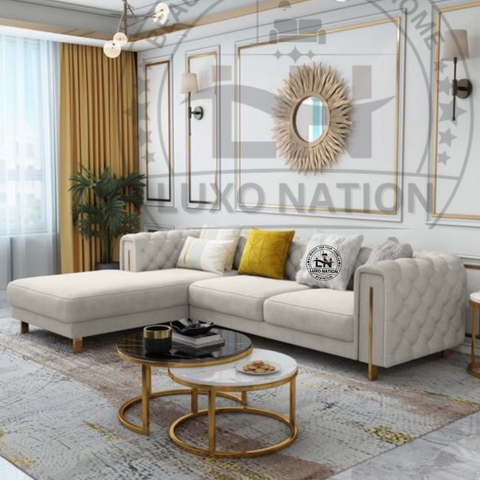LUXO NATION Premium L-Shape SectionalSofa-ModernDesign UltimateComfort