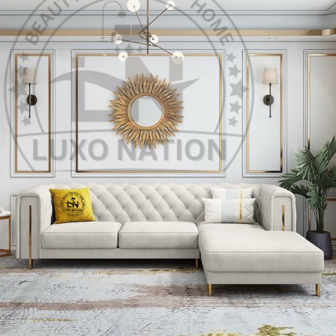 LUXO NATION Premium L-Shape SectionalSofa-ModernDesign UltimateComfort