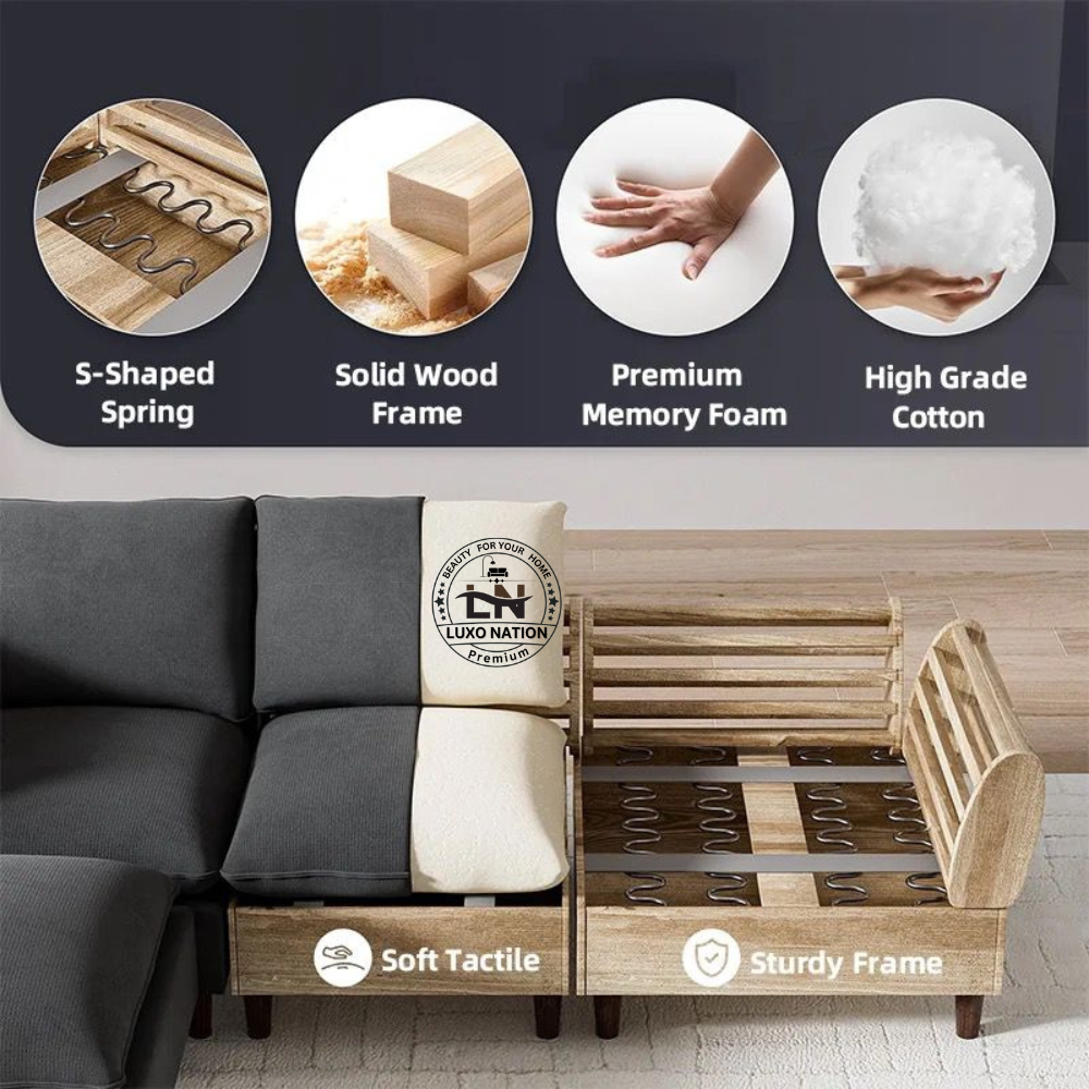 Luxo Nation Chesterfield Sofa Set - Timeless Luxury & Classic Elegance