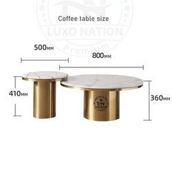 Luxo Nation 2 Twin Nest Coffee Table Set–Stylish and Functional Design